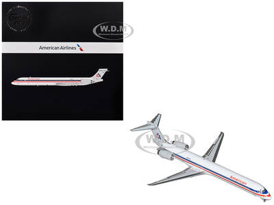 McDonnell Douglas MD-90 Commercial Aircraft American Airlines (N904RA) White with Red and Blue Stripes Gemini 200 Series 1/20...