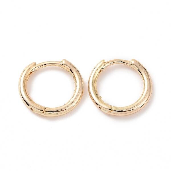 Brass Huggie Hoop Earrings