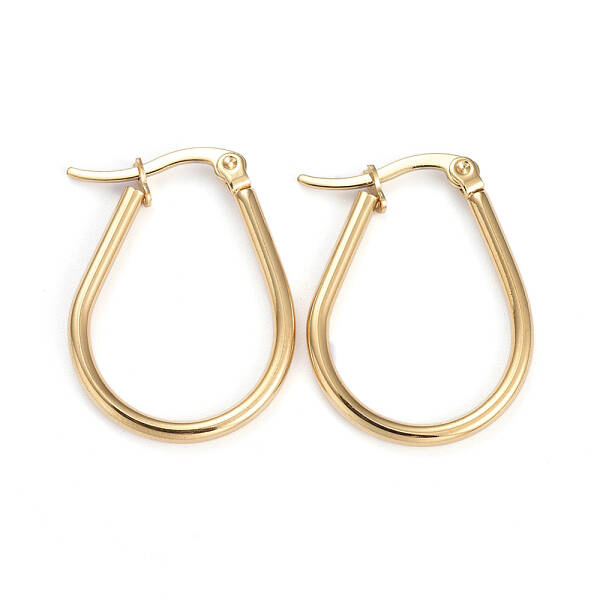201 Stainless Steel Hoop Earrings