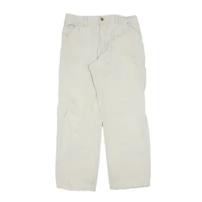CARHARTT Workwear Cargo Trousers Beige Regular Straight Mens W30 L30