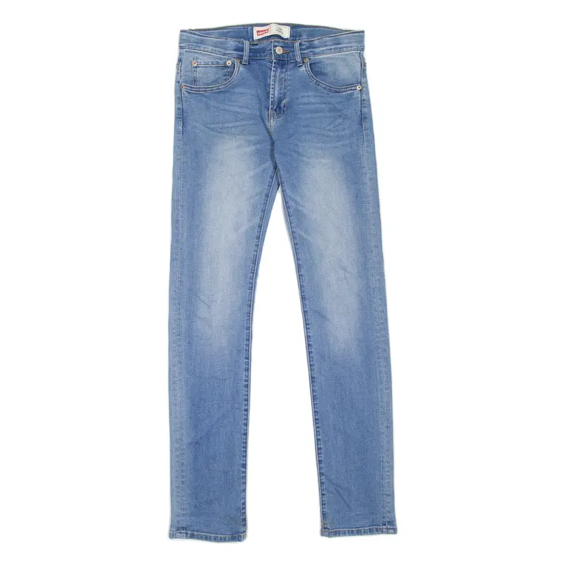 LEVI'S 510 Jeans Boys Blue Slim Skinny Stone Wash W29 L31