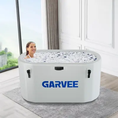 Garvee Ice Bath Tub for Athletes, 248 Gallon Inflatable Cold Plunge Tub with Insulated Lid, Compatible with Water Chillers, P...