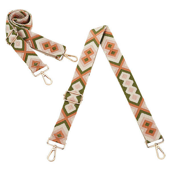 Ethnic Style Polycotton Adjustable Webbing Bag Straps