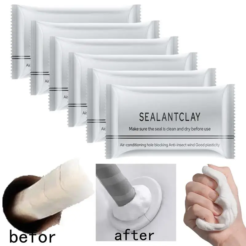 10Count Waterproof Sealant Putty,Quick Mending Mud,Repair Wall Holes,for Drain Connection,Wall Hole,Air Conditioning Hole Wat...