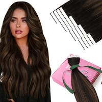 YoungSee Tape in Hair Extensions Human Hair Soft and Lightweight Hair Extensions for Women Tape in Hair Extensions 100% Real ...
