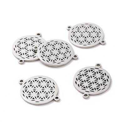 Non-Tarnish 201 Stainless Steel Sacred Geometry Links