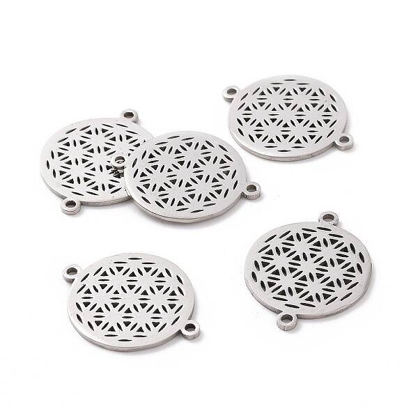 Non-Tarnish 201 Stainless Steel Sacred Geometry Links