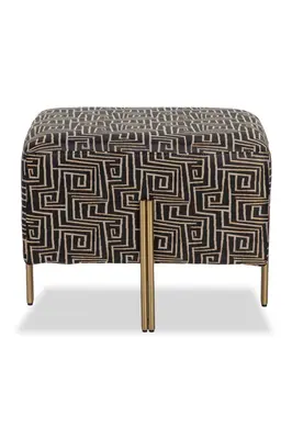 Printed Upholstery Stool | Liang & Eimil Alton