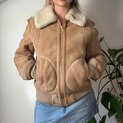 Unbranded Suede Jacket - Medium Brown Suede