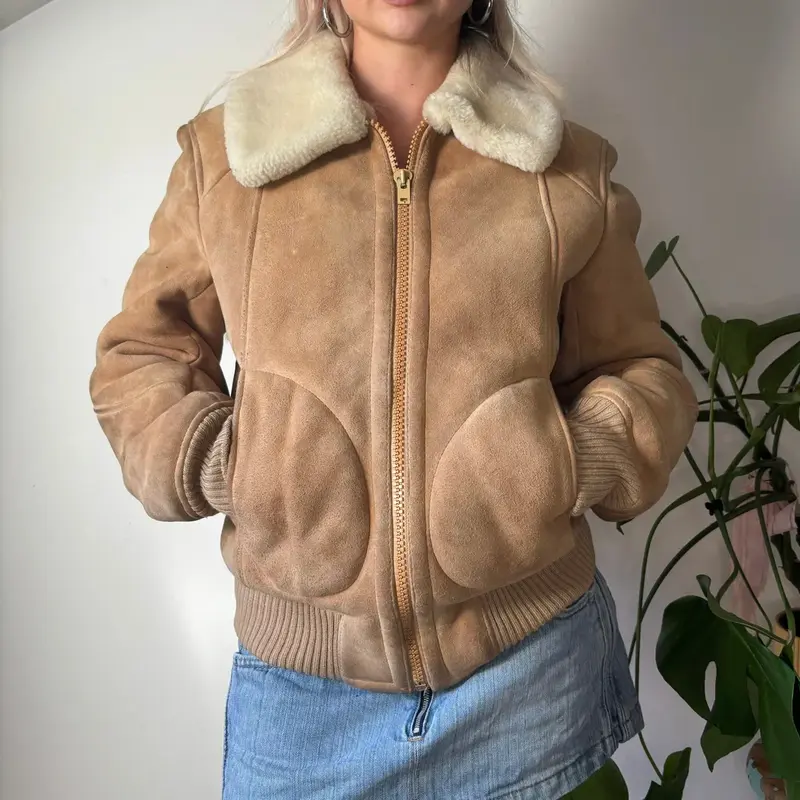 Unbranded Suede Jacket - Medium Brown Suede