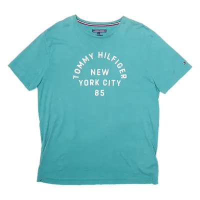 TOMMY HILFIGER Mens T-Shirt Blue XL