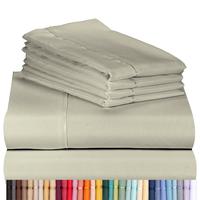 LuxClub 4 PC Sheet Set Sheets Deep Pockets 18' Eco Friendly Wrinkle Free Sheets Machine Washable Hotel Bedding Silky Soft - A...