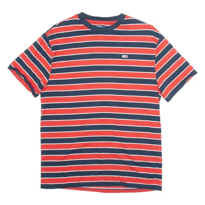 TOMMY JEANS Mens T-Shirt Red M