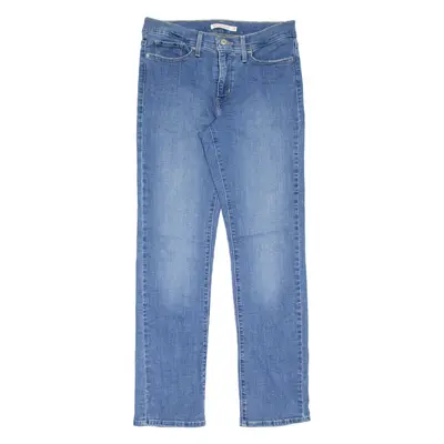 LEVI'S Shaping 314 Womens Jeans Blue Slim Straight Stone Wash W29 L31