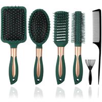 5 comb sets and 1 Rake shaped cleaning brush, Clean up residual hair, air cushion comb, cleaning tool