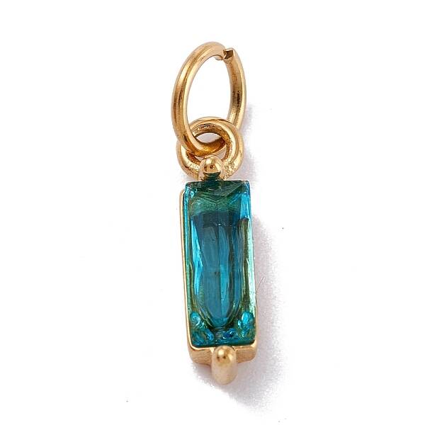 304 Stainless Steel Cubic Zirconia Pendants