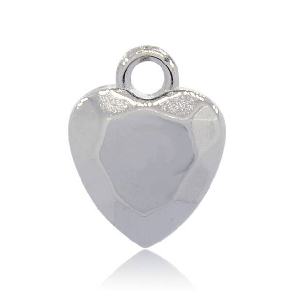 CCB Plastic Heart Pendants