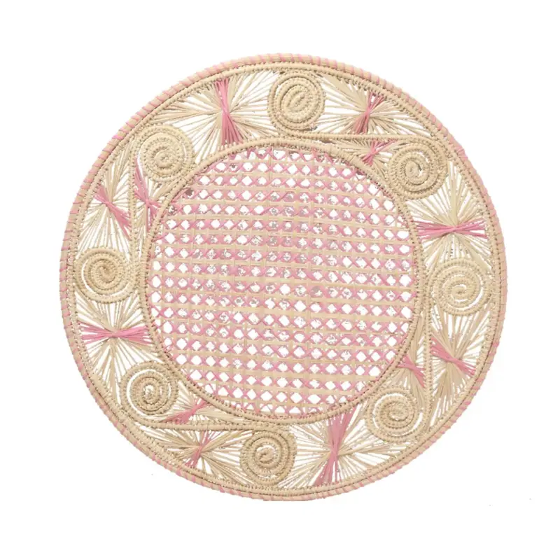 Caracoli Color Placemat - Pack of 6 - Table Decor | Color: Red