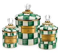 MacKenzie-Childs Set of 3 Small Cannister Set