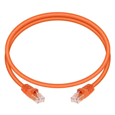 2136 Monoprice Cat5e Ethernet Patch Cable Snagless RJ45 Stranded 350MHz UTP Pure Bare Copper Wire 24AWG 3ft Orange
