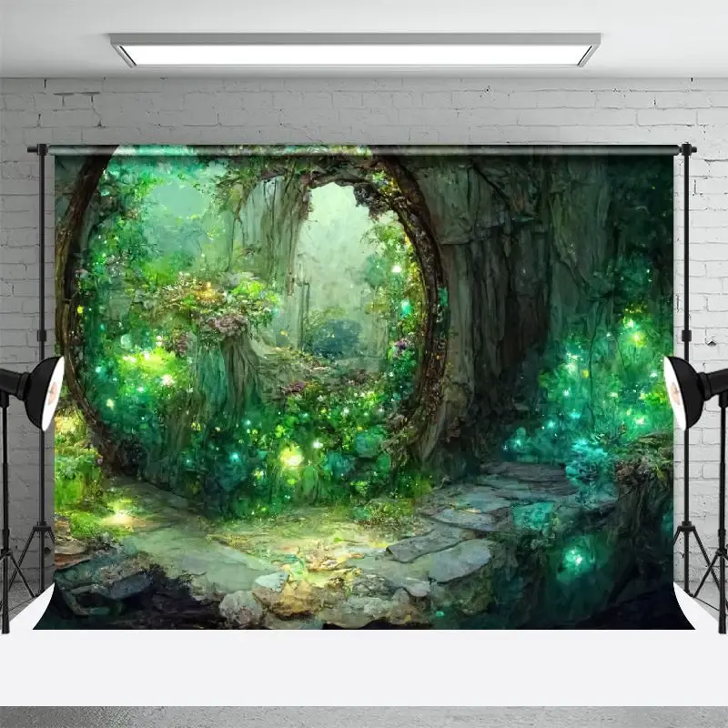 Fantasy Magic Forest Landscape Portrait Backdrop - Aperturee