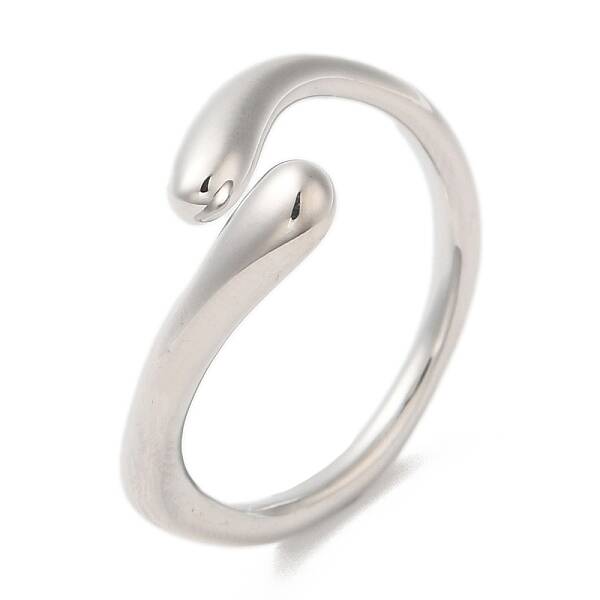 Brass Snake Open Cuff Rings for Women
