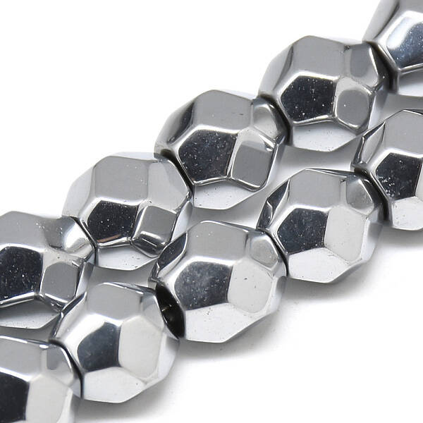 Electroplate Non-magnetic Synthetic Hematite Beads Strands