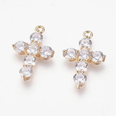 Brass Cubic Zirconia Pendants