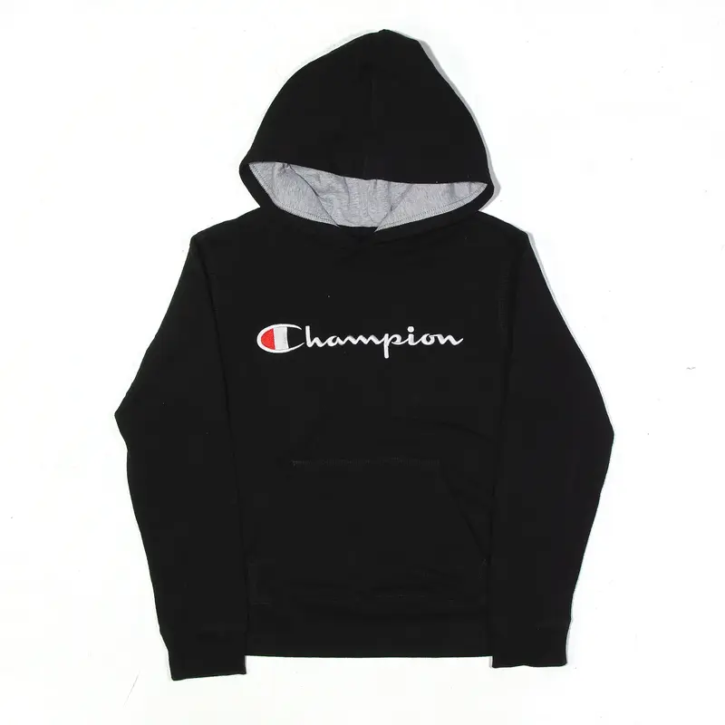 CHAMPION Hoodie Black Pullover Boys M