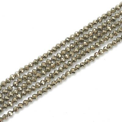 Natural Pyrite Beads Strands