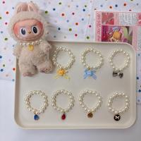 17cm labubu Dolls Accessories new handcrafted labubu pearl necklace 13CM cute accessory