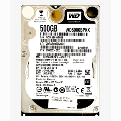 696002-002 HP 500GB 7200RPM SATA 6Gb/s 16MB Cache 2.5-inch Hard Drive