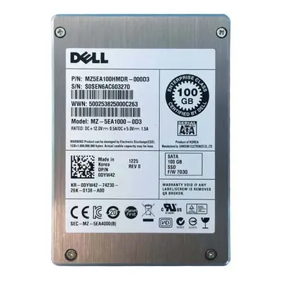 MZ5EA100HMDR-000D3 Samsung 100GB SATA 3Gb/s 2.5-Inch Solid State Drive