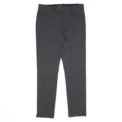 POLO RALPH LAUREN Stretch Trousers Grey Regular Straight Jersey Womens W27 L27