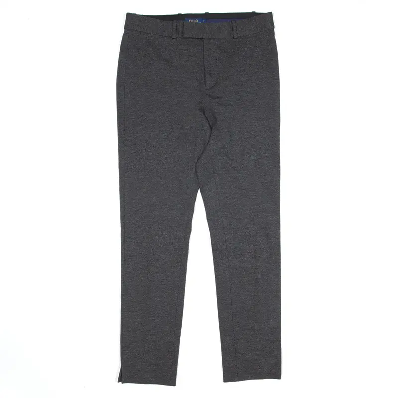 POLO RALPH LAUREN Stretch Trousers Grey Regular Straight Jersey Womens W27 L27