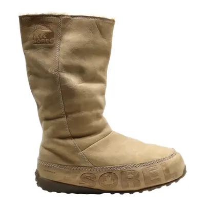 SOREL High Boots Beige Leather Womens UK 7.5
