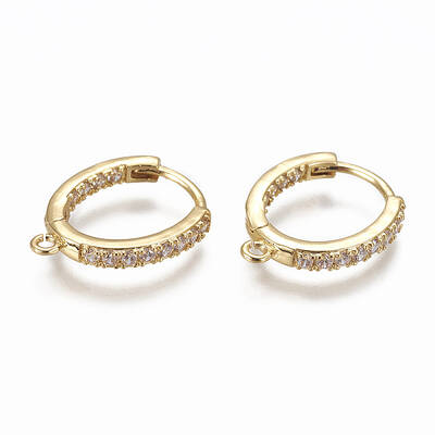 Brass Huggie Hoop Earring Findings