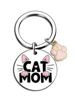 Cute Cat Paw Design Keychain, Stainless Steel Keychain for Women & Girls, Fashion Accessories for Daily Use, Trendy All-match...