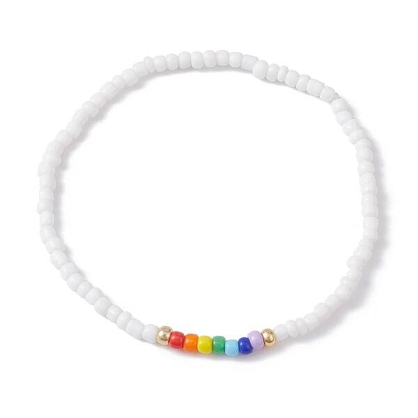 Glass Seed Beaded Stretch Bracelets
