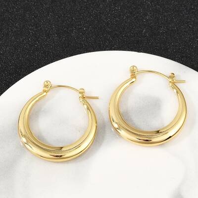 304 Stainless Steel Hoop Earrings for Women