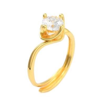Clear Cubic Zirconia Adjustable Rings