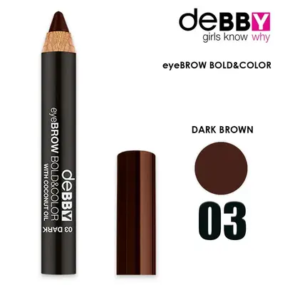 Debby bold&color eyebrow pencil 03 dark brown