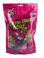 Sourboy Cotton Candy Pickle Kit Candy Snack bag