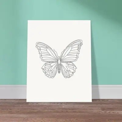 Ethereal Flight - Butterfly Silhouette