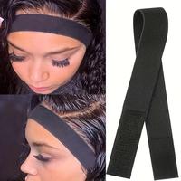 Wig Band For Edges Melt Band For Lace Wigs Adjustable Magic Sticker Edge Slayer Band 2.5cm Width Elastic Band for Hair Edges