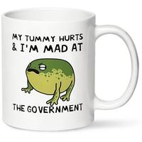 Funny Frog Design Coffee Mug, 11oz Ceramic Coffee Cup, Novelty Coffee Mug for Men & Women, Unique Coffee Mugs & Funny Mugs, D...