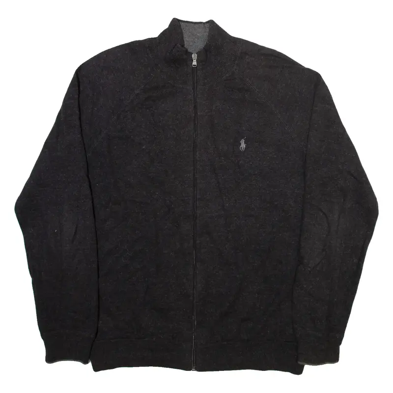 POLO RALPH LAUREN Mens Jumper Grey Tight Knit L