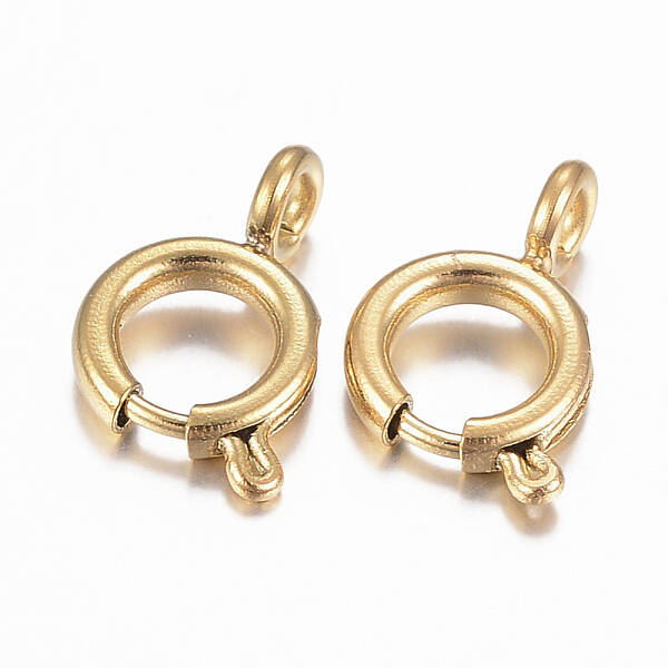 Ion Plating(IP) 304 Stainless Steel Spring Ring Clasps