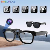 SIMSONLAB Smart Glasses, 1080P HD Camera Smart Glasses, Voice Control Smart Translator, Multi-functional Touch Wireless Eyewe...