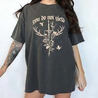 You Do Not Yield Comfort Colors Shirt, Inspirational Bookish Tee , Vintage Book Lovers Shirt, Romantasy Reader T-Shirt , Gift...